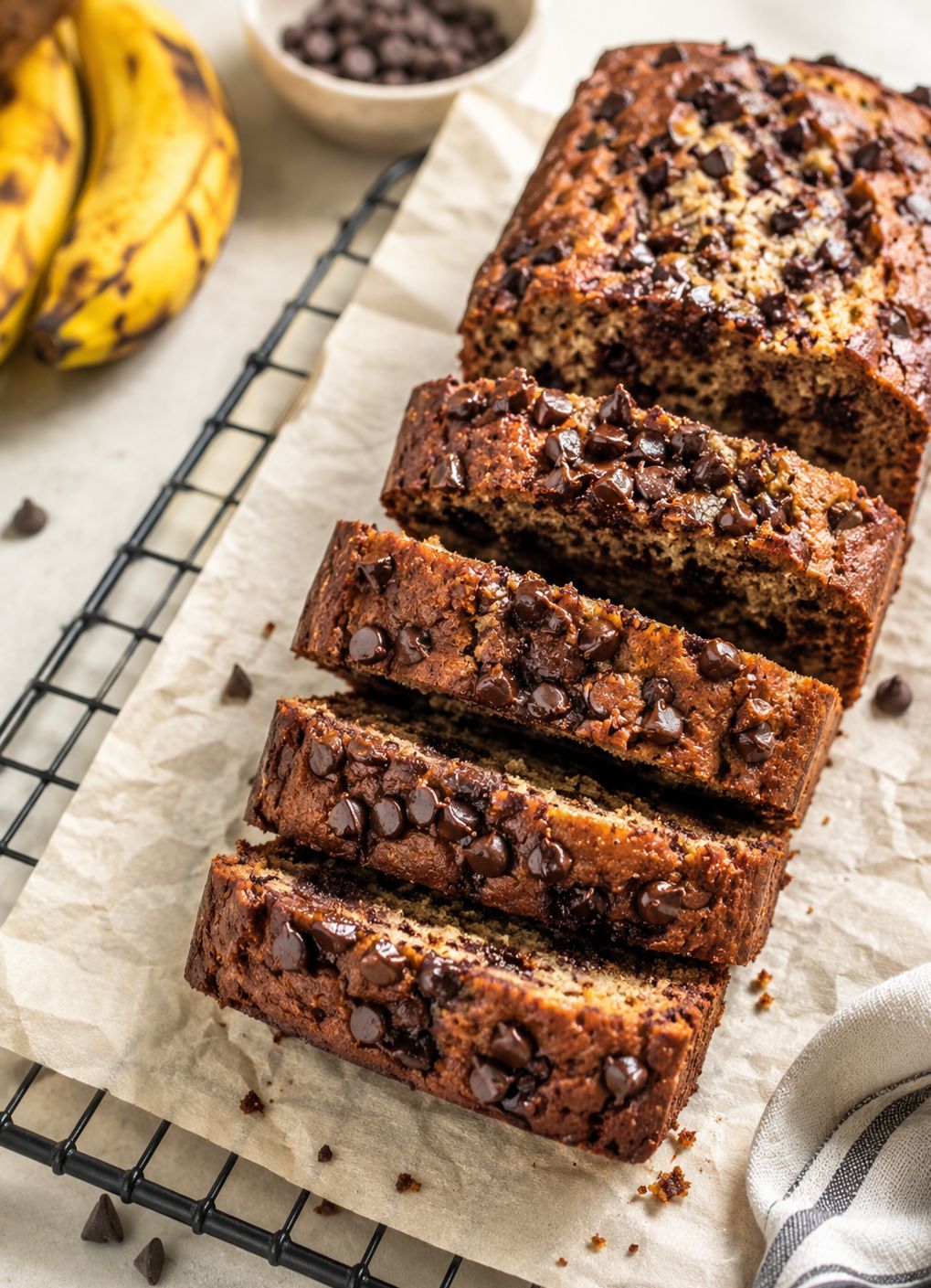 Pain à la banane gourmet